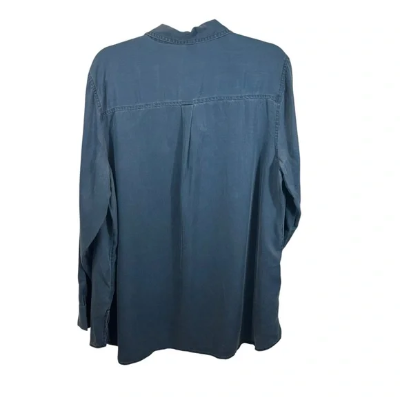 Brand new with Tags Ladies‎ Old Navy Relaxed Tencel® Shirt Blue Size XL - Picture 3 of 15